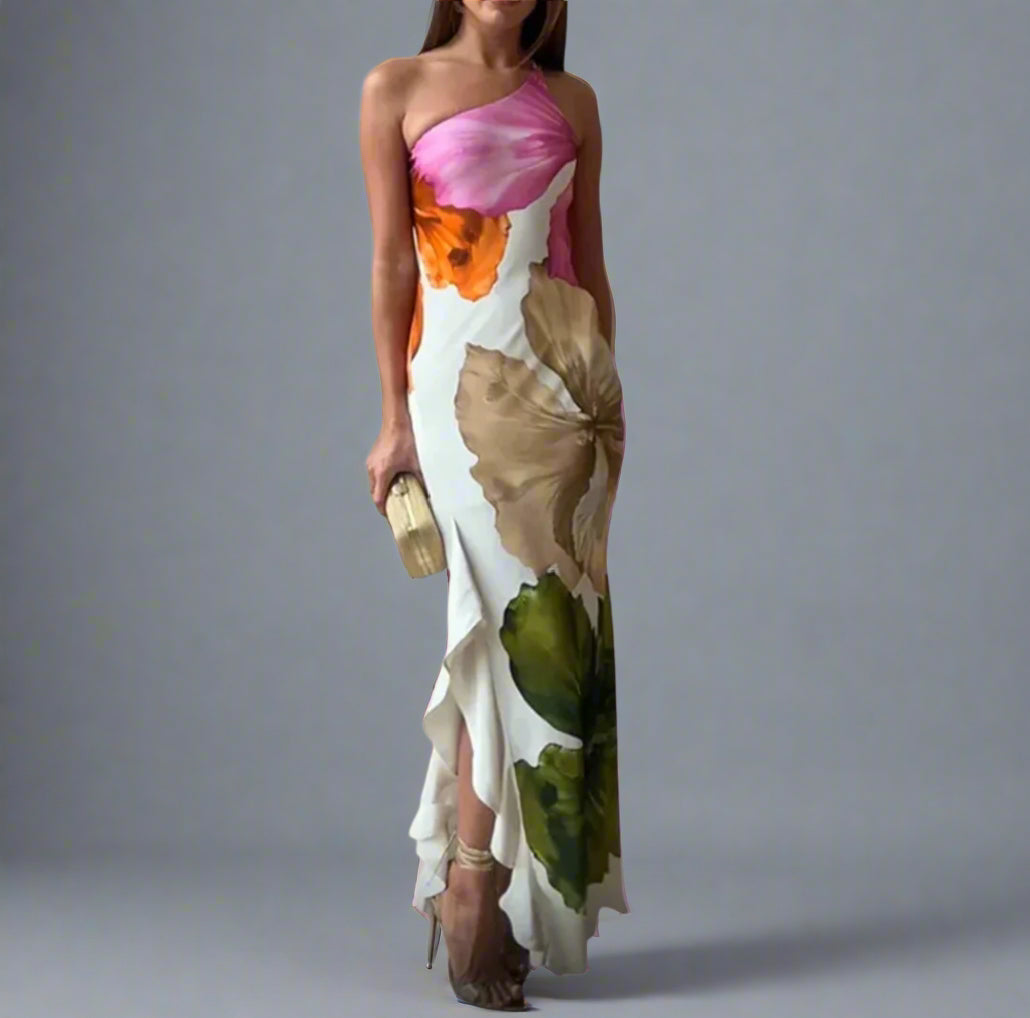 Pauline | Elegantes One-Shoulder Kleid