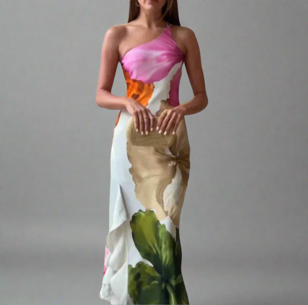 Pauline | Elegantes One-Shoulder Kleid