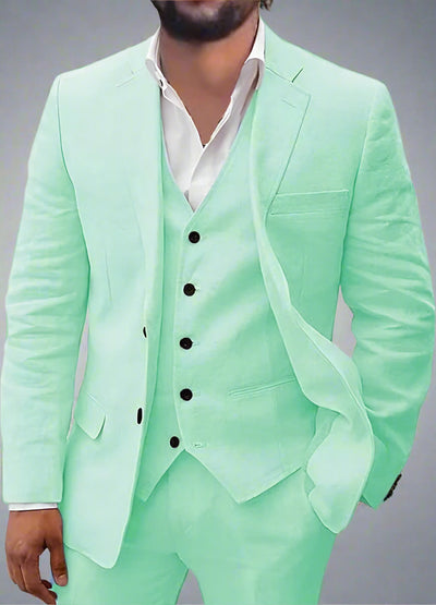 James | Premium Leinen Anzug Set für Herren