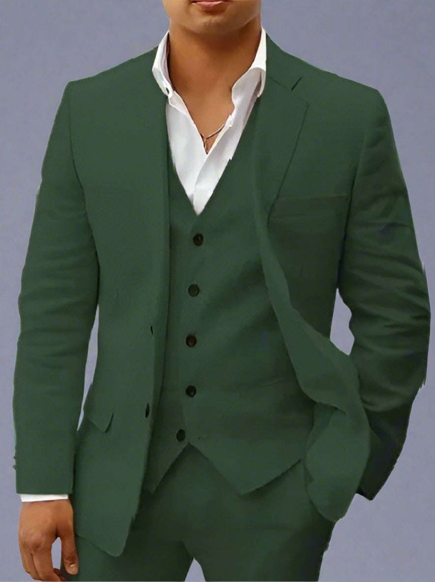 James | Premium Leinen Anzug Set für Herren