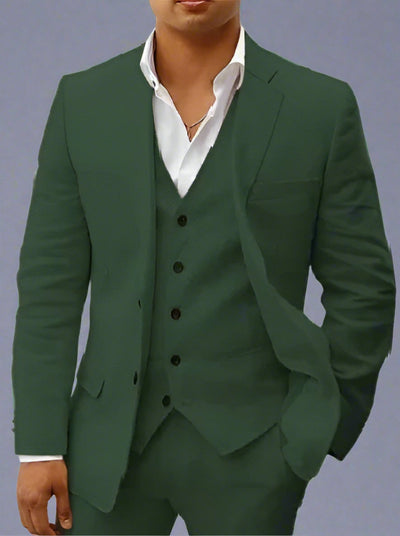 James | Premium Leinen Anzug Set für Herren