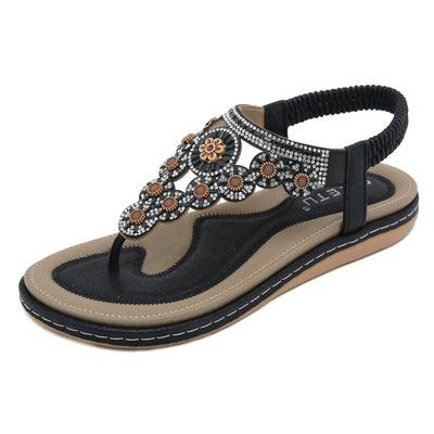Tanya – Bequeme Damensandalen mit Strass