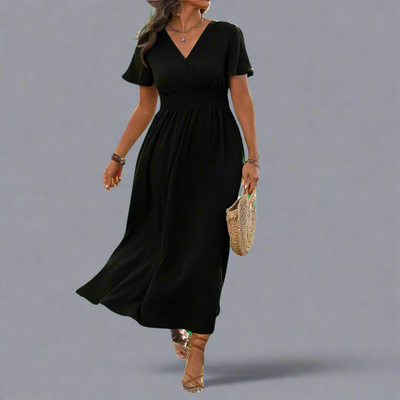 Yliane | Boho-Kleid aus Premium-Stoff mit elegantem V-Ausschnitt