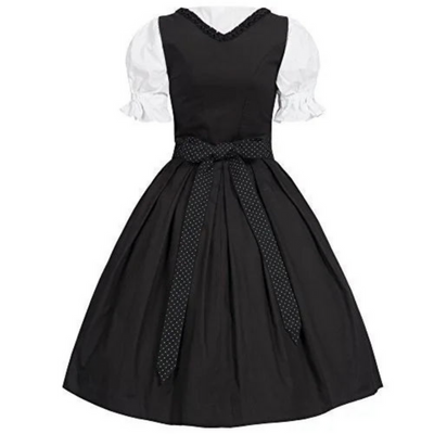 Damen Dirndl Kleid mit modernem Design | Festliches Trachtenkleid in Midilänge