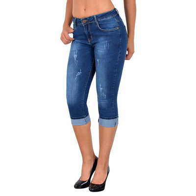 Valentina | Women's spring cropped denim trousers
