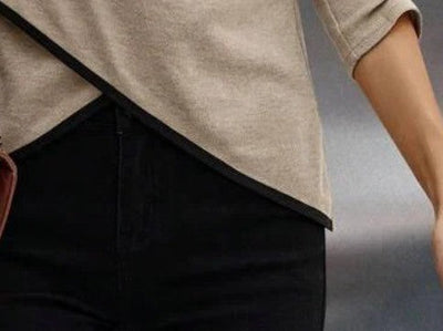 Emily – Kurzarmshirt mit Kreuzstreifenmuster