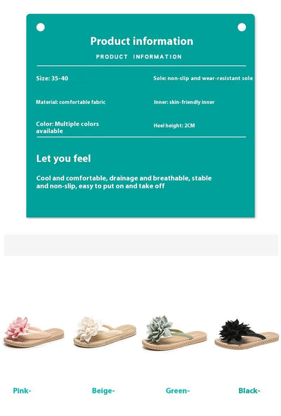 Julia – Blumen All-Match Sandalen