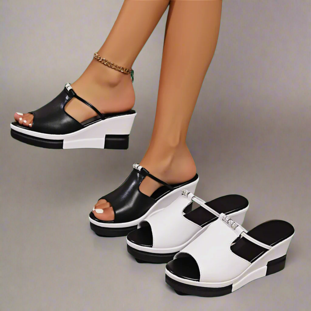 Voltruna | Premium Orthopädische Sandalen mit Absatz für maximalen Komfort