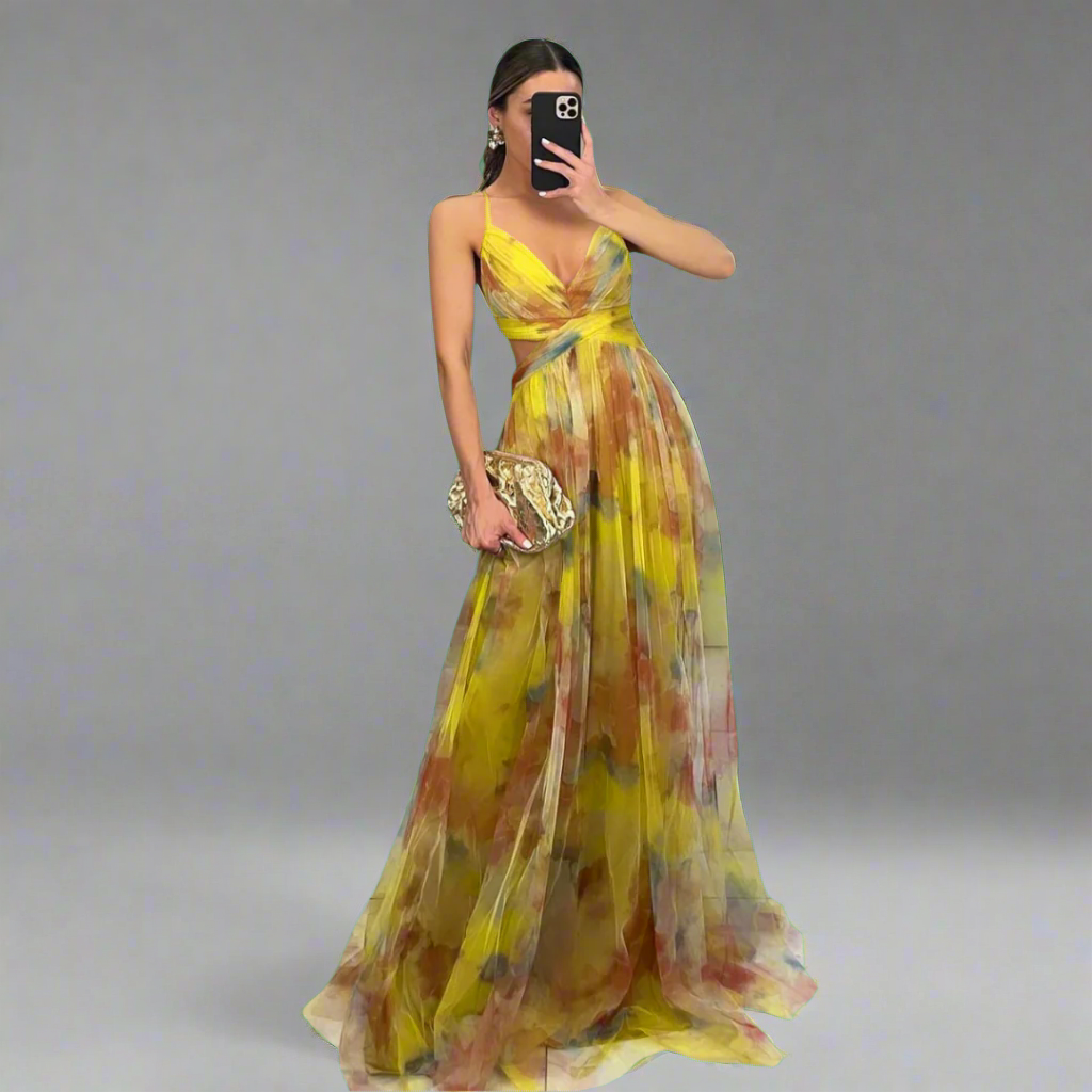 Prysentha | Maxikleid mit fließender Eleganz