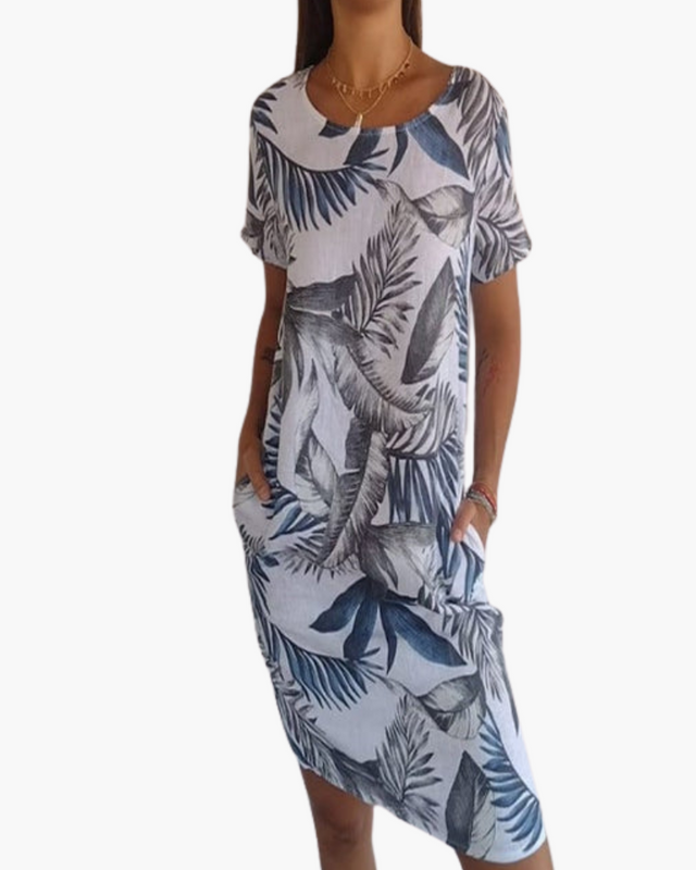 Damen T-Shirt Kleid | Lockeres Sommerkleid mit Print