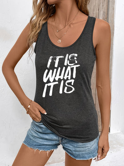 Tanktop Es ist, was es ist Ärmellos, Sommer Lässiges Oberteil