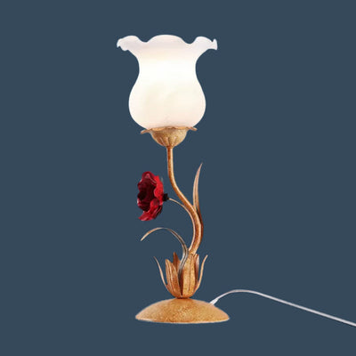 Florvia – Have-inspirierte Tischlampe aus mattiertem Glas