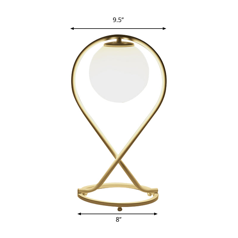 Orbina – Schlanke weiße LED-Tischlampe für das Kinderzimmer