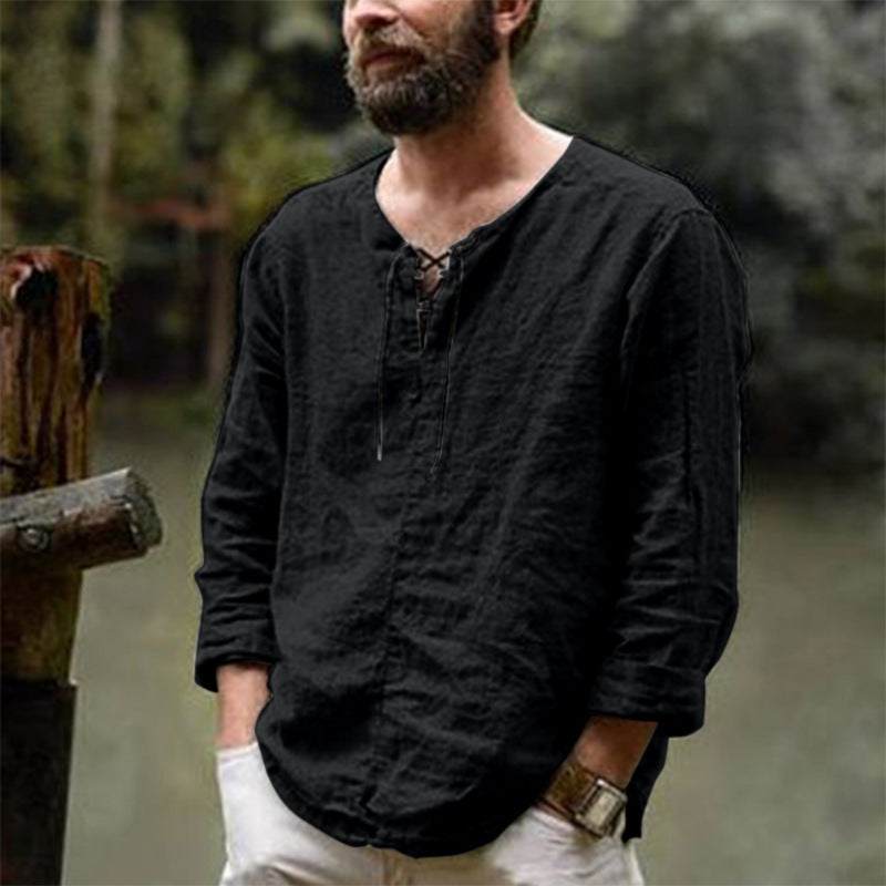 Felix – Trendiges Herrenoberteil aus Baumwolle und Leinen