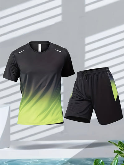 Atmungsaktives Sport-Set für Herren mit T-Shirt und Shorts - PowerMove