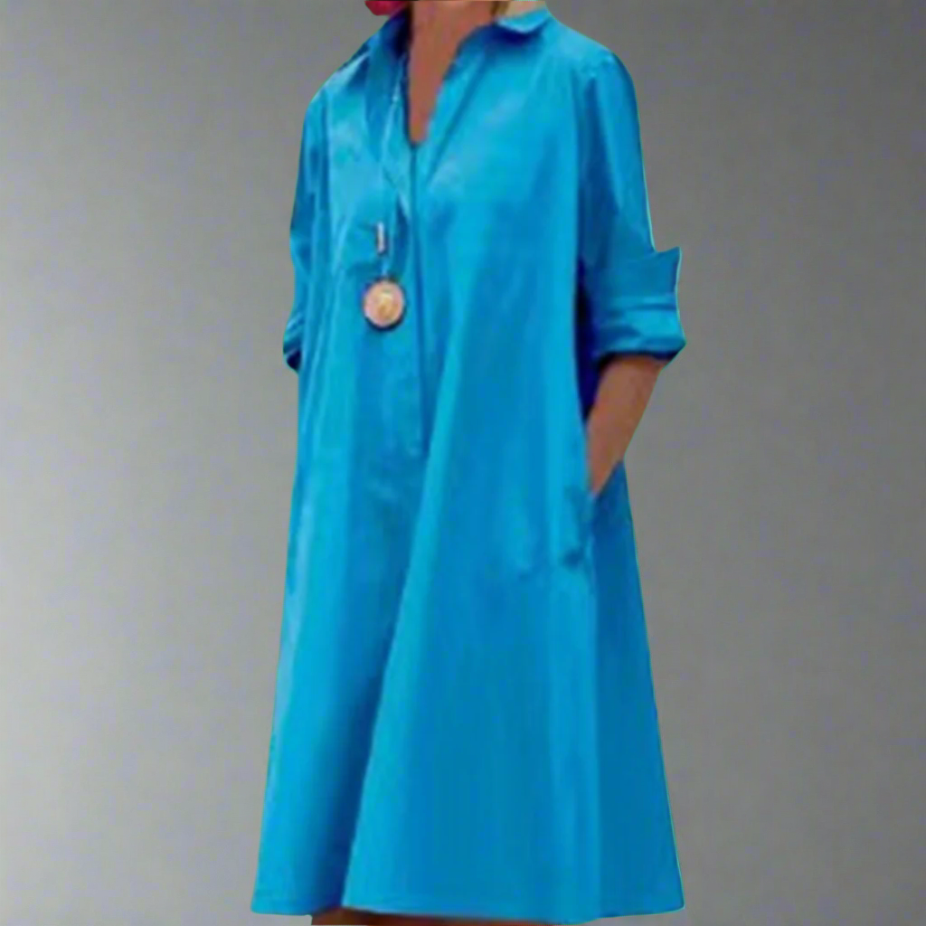 Yvonne | Handgefertigtes Premium-Midikleid mit Polka-Dots