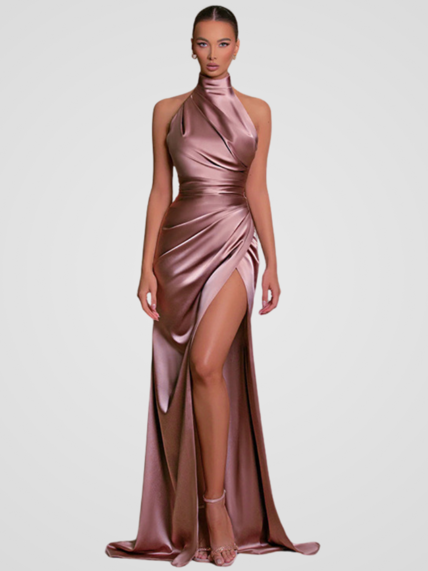SATIN ROYALTY KLEID