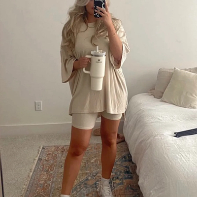 Zweiteilige Lounge- und Freizeitkleidung Damen – Fenja