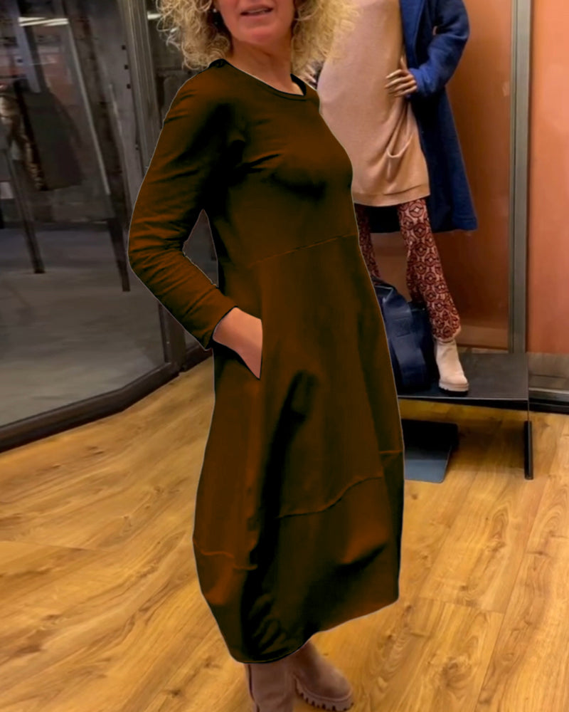 Clara - Frühlings-Midikleid mit Bauchkaschierung