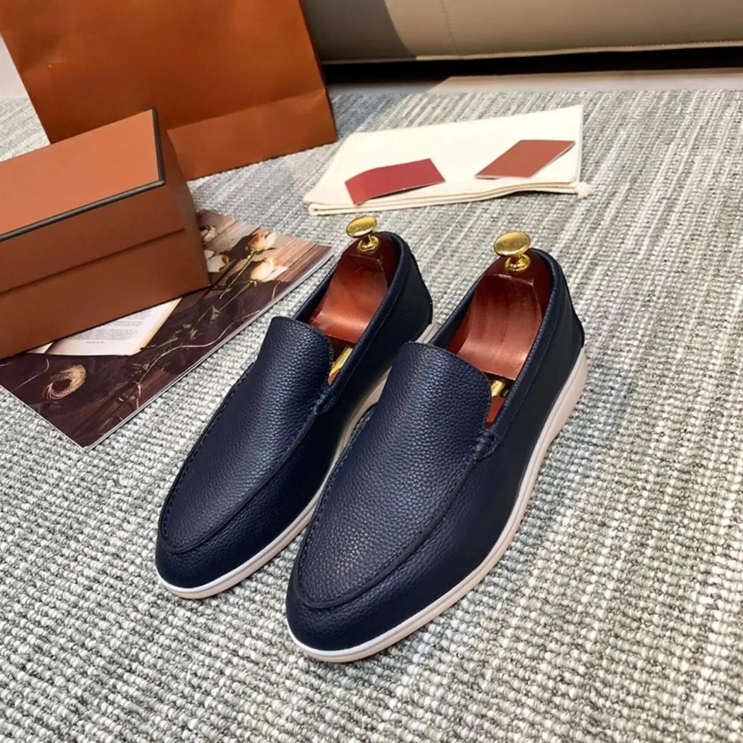 Elegante herren-loafer aus hochwertigem leder