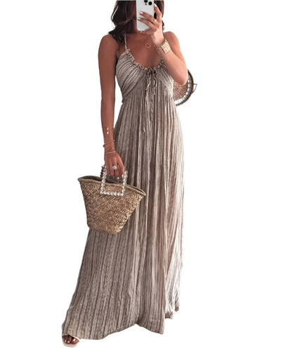 Jenna - Elegantes ärmelloses plissiertes Kleid