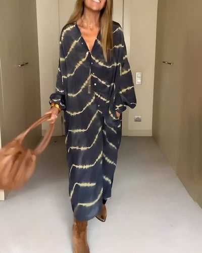 Julia™ | Boho-Maxikleid mit Streifen