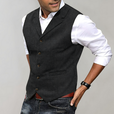 Weste Herren Elegant Mit Knöpfen | Anzugweste Für Business Und Freizeit