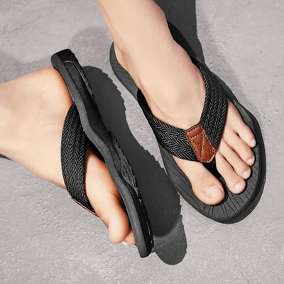 Franklin - Flip-Flops mit gewebtem Riemen und gepolsterter Sohle für Herren