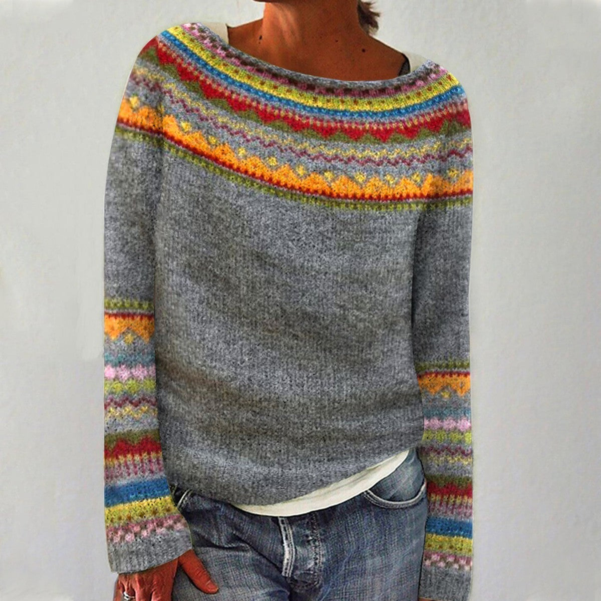 Kirra Retro-Strickpullover