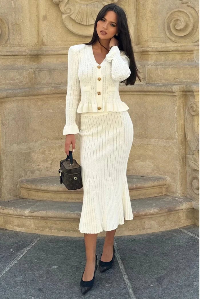 Victoria | Eleganter Strick-Zweiteiler – Klassische Eleganz für jeden Anlass