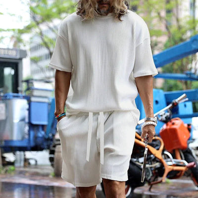 Horace - Herren-Set aus Rundhalshemd und Shorts