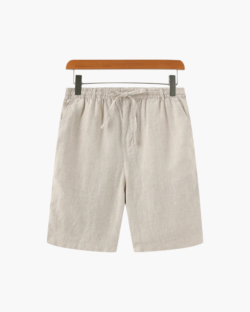 Waylon | Lightweight Herren Sommer Leinen-Shorts mit Kordelzug