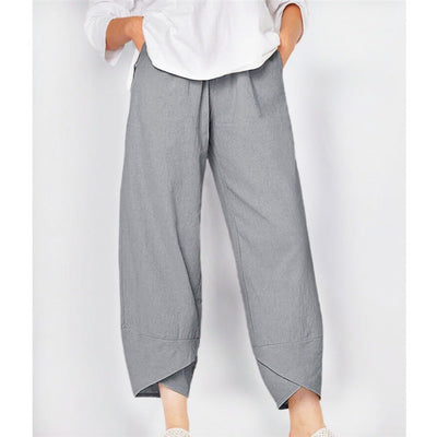 Liana - Gekürzte Hose mit Tulpensaum und bequemer Passform