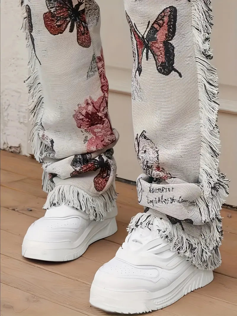 Winslow - Herren-Jeans mit Blumenmuster