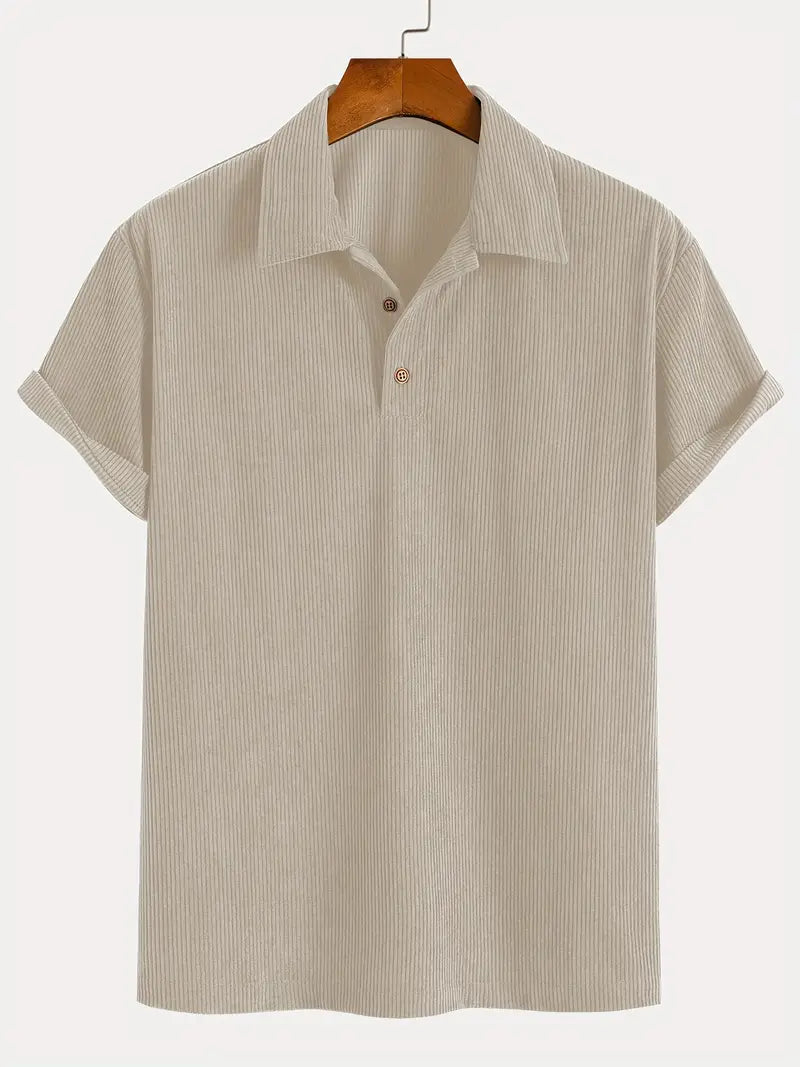 Marvin - Cord-Kurzarmhemd
