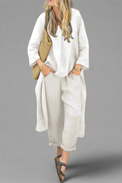 Anneliese | Zweiteiliges Set mit Eleganter Leichtigkeit und Vielseitigem Stil