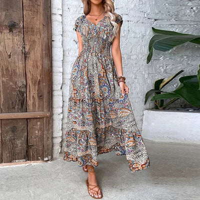 Luna - bohemian maxikleid sommer