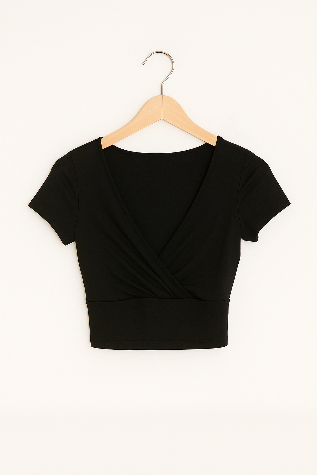 Schickes V-Ausschnitt Crop Top