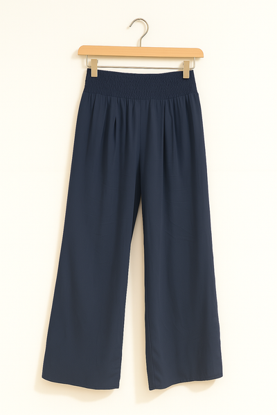 Weite Hose mit elastischem Bund