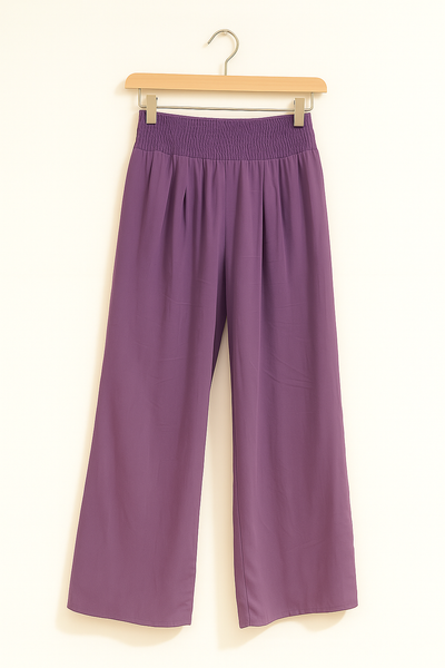 Weite Hose mit elastischem Bund