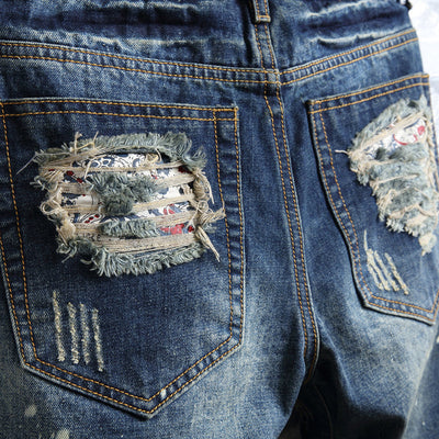 Daniel – Sommerliche Jeansshorts mit Perforation