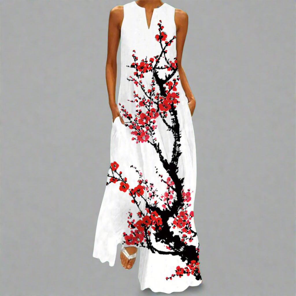 Briselotte | Elegantes Vintage Maxi-Kleid für den Sommer