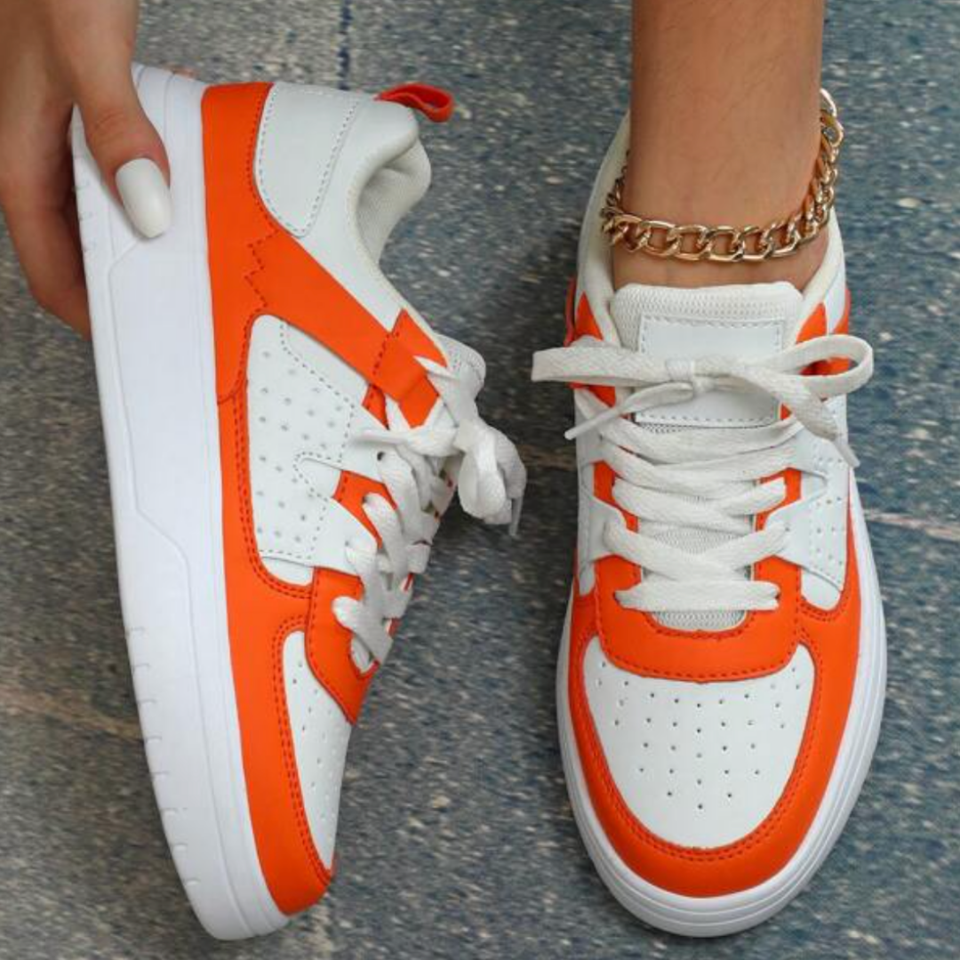 Damen-Sneaker mit Schnürverschluss und Chunky-Sohle