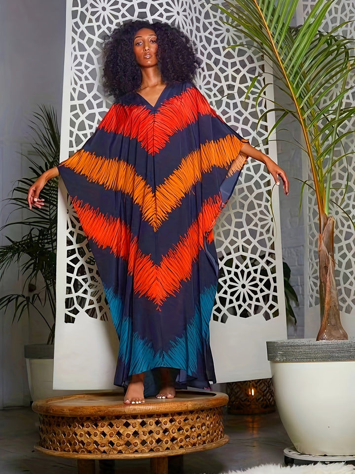 Buntes maxi-kaftankleid - Maya