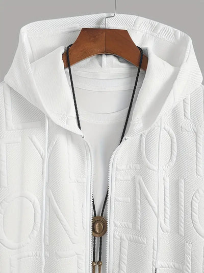 Henryk – Elegante Kurze Ärmel Kapuzen Mit Reißverschluss