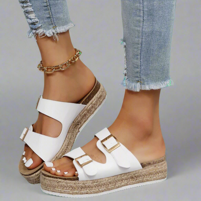 Elfriede | Sandalen aus glänzendem Premiumleder