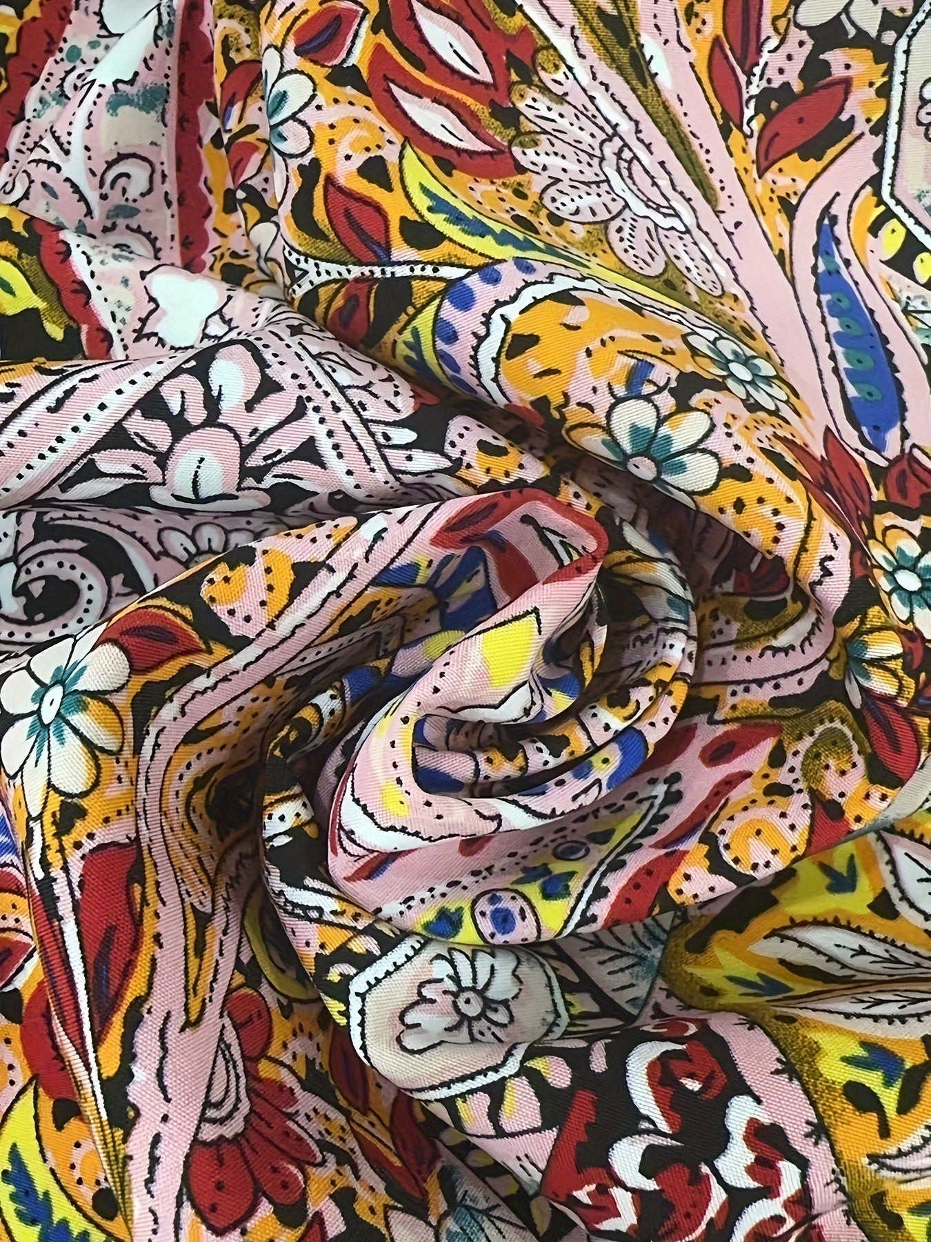 Paisley Druck Sommerkleid Rückenfreies Halterneck mit Beinschlitz