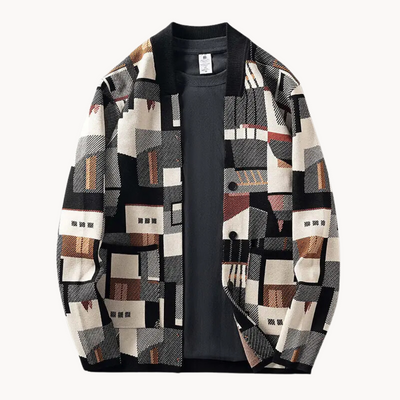 Faye Abstrakter Strick Cardigan