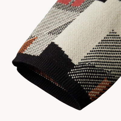 Faye Abstrakter Strick Cardigan