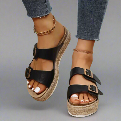 Elfriede | Sandalen aus glänzendem Premiumleder